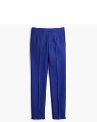 Pantaloni skinny di lana blu