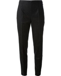 Pantaloni skinny di lana neri di Jil Sander