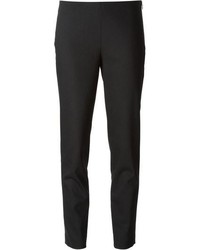 Pantaloni skinny di lana neri di Jil Sander