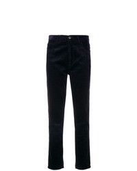Pantaloni skinny di velluto a coste blu scuro di MiH Jeans