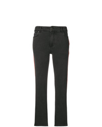 Pantaloni skinny di velluto a coste grigio scuro di Victoria Victoria Beckham
