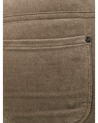 Pantaloni skinny di velluto marroni di D-Exterior