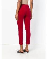 Pantaloni skinny di velluto rossi di Rag & Bone