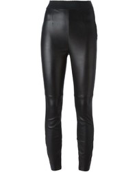 Pantaloni skinny in pelle neri di Dolce & Gabbana