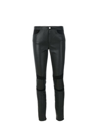 Pantaloni skinny in pelle neri di Hilfiger Collection