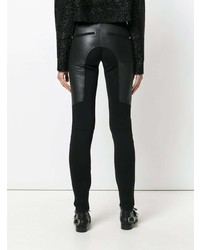 Pantaloni skinny in pelle neri di Hilfiger Collection
