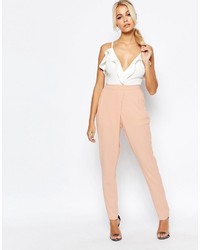 Pantaloni skinny rosa di Fashion Union