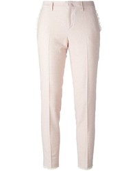 Pantaloni skinny rosa di Pt01