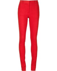 Pantaloni skinny rossi di Lanvin