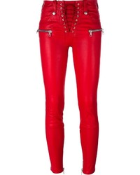 Pantaloni skinny rossi