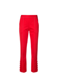 Pantaloni skinny rossi di Rosie Assoulin