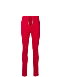 Pantaloni skinny rossi di Unravel Project