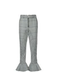 Pantaloni skinny scozzesi grigi di Self-Portrait