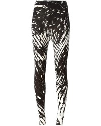 Pantaloni skinny stampati bianchi e neri di Henrik Vibskov