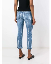 Pantaloni skinny stampati blu di Current/Elliott