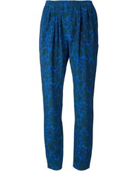 Pantaloni skinny stampati blu di Stella McCartney
