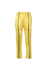Pantaloni skinny stampati gialli di Haider Ackermann