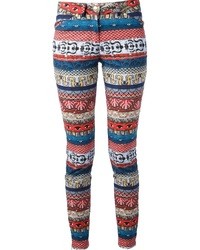 Pantaloni skinny stampati multicolori di Kenzo
