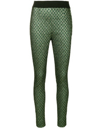 Pantaloni skinny verde scuro di Dolce & Gabbana