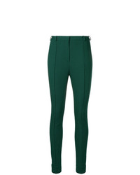 Pantaloni skinny verde scuro di Lanvin