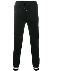 Pantaloni sportivi a righe orizzontali neri di Dolce & Gabbana