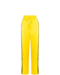 Pantaloni sportivi a righe verticali gialli di Off-White