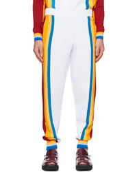 Pantaloni sportivi a righe verticali multicolori