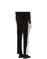 Pantaloni sportivi a righe verticali neri e bianchi di Palm Angels