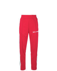 Pantaloni sportivi a righe verticali rossi