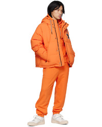 Pantaloni sportivi arancioni di AMI Alexandre Mattiussi