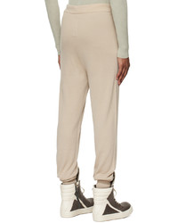 Pantaloni sportivi beige di Rick Owens