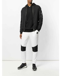 Pantaloni sportivi bianchi e neri di Philipp Plein