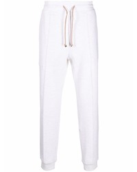 Pantaloni sportivi bianchi di Brunello Cucinelli