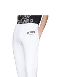 Pantaloni sportivi bianchi di Moschino