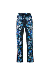 Pantaloni sportivi con stampa cachemire blu scuro di P.A.R.O.S.H.