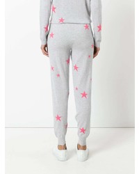Pantaloni sportivi con stelle grigi di Chinti & Parker