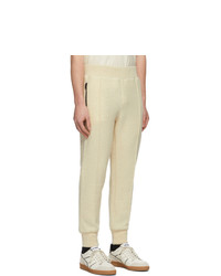 Pantaloni sportivi di lana beige di AMI Alexandre Mattiussi
