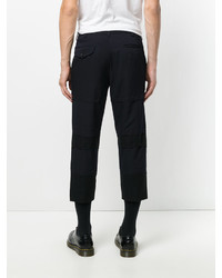 Pantaloni sportivi di lana blu scuro di Comme des Garcons