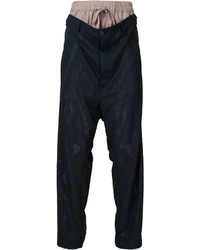 Pantaloni sportivi di lana blu scuro di Vivienne Westwood