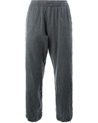 Pantaloni sportivi di lana grigio scuro di 08sircus