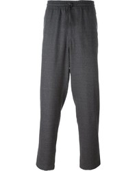Pantaloni sportivi di lana grigio scuro di Barena