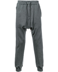 Pantaloni sportivi di lana grigio scuro di Juun.J