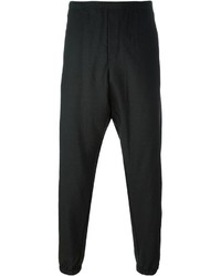 Pantaloni sportivi di lana grigio scuro di Marni
