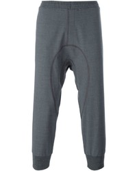 Pantaloni sportivi di lana grigio scuro di Neil Barrett