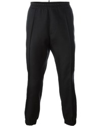 Pantaloni sportivi di lana neri di DSQUARED2