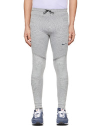Pantaloni sportivi di lana stampati grigi di Nike