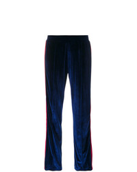 Pantaloni sportivi di velluto blu scuro di Forte Dei Marmi Couture