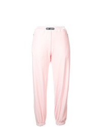 Pantaloni sportivi di velluto rosa di Barbara Bologna