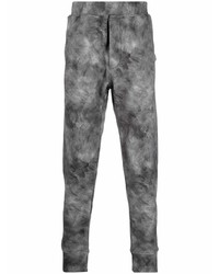 Pantaloni sportivi effetto tie-dye grigio scuro di DSQUARED2