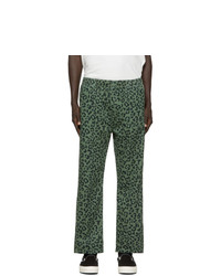 Pantaloni sportivi leopardati verde scuro di Vyner Articles